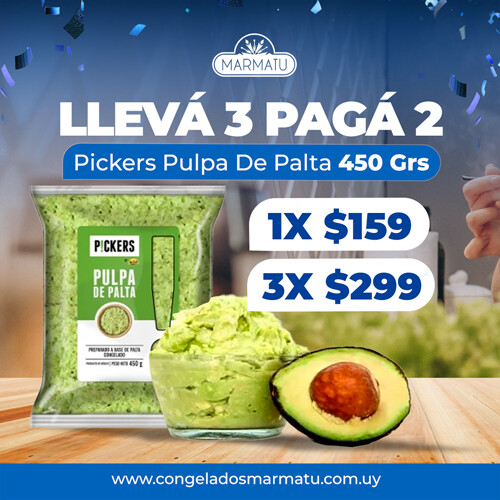 PULPA DE PALTA 450 GRS - LLEVA 3 Y PAGA 2