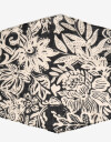 Pañuelos Raso Pañuelo Bicolor Con Estampa De Flores - Combinacion Bicolor