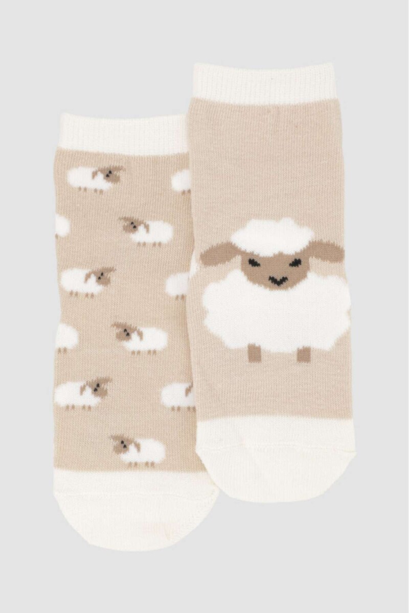 Pack x2 medias bebè con diseño con abs - Variante 32 