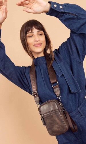 BANDOLERITA MORRAL AMELIA CAFE