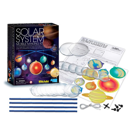 Juego Educativo 4M Modelo Móvil del Sistema Solar p/ Colgar Multicolor