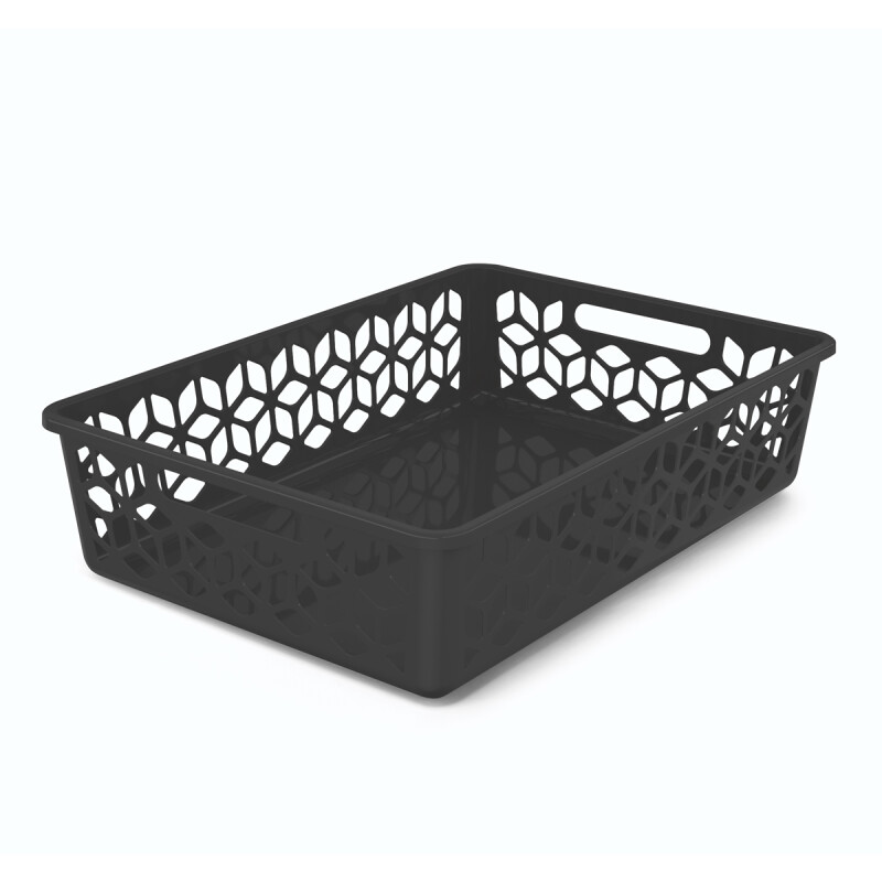 Cesto organizador raso 9L NEGRO