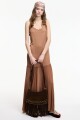 VESTIDO LARGO Marron