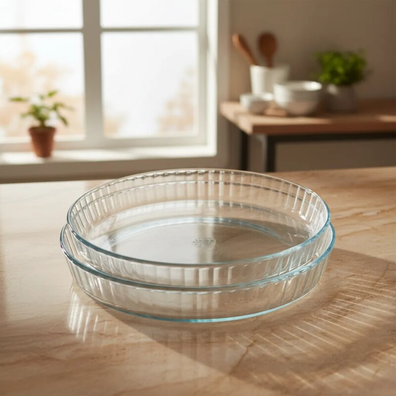 Juego De Tarteras De Vidrio Para Horno 2pzas. - X-gpyp Juego De Tarteras De Vidrio Para Horno 2pzas. - X-gpyp