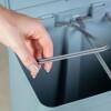 Papelera doble compartimento con pedal 20L Negro
