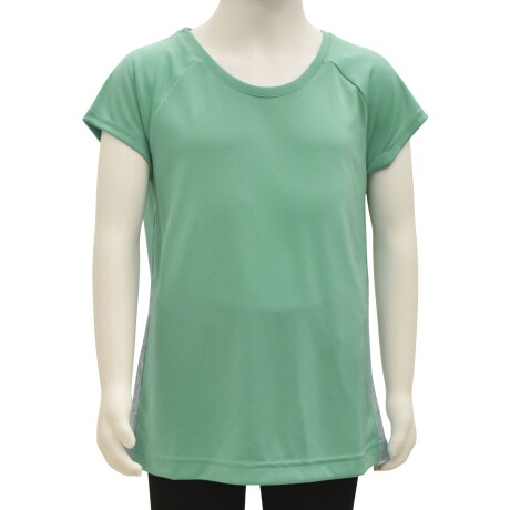 Remera Infantil Reebok G Es Func Tee Deportiva p/ Ejercicio Verde Agua