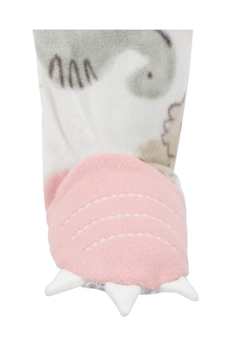 Pijama una pieza de micropolar, con pie, diseño dinos. Talles 12-24M Pijama una pieza de micropolar, con pie, diseño dinos. Talles 12-24M