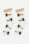 Medias flor beige