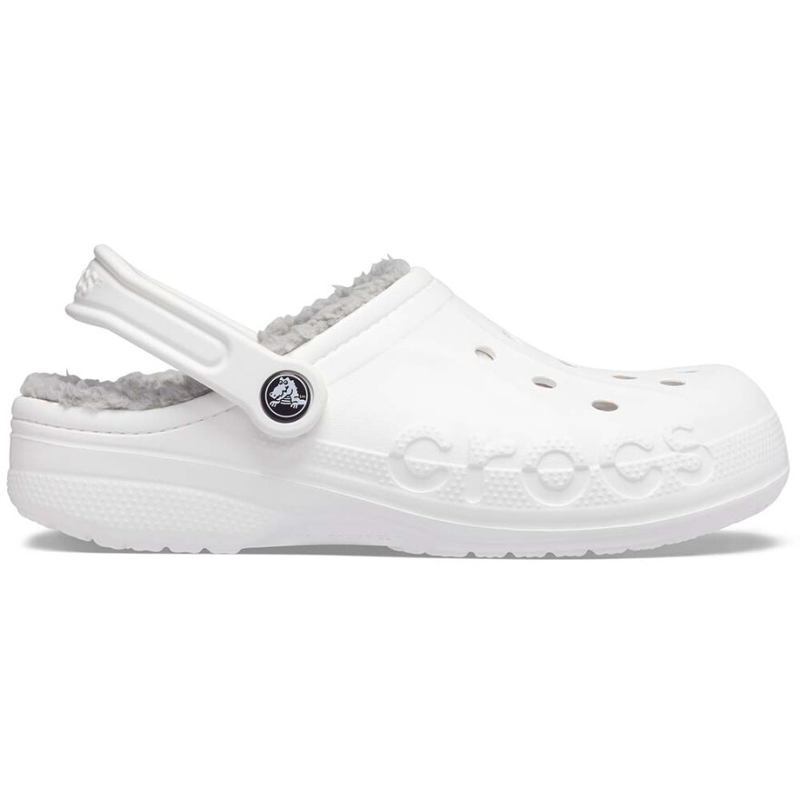 Crocs Baya Lined Clog - Unisex White/light Grey