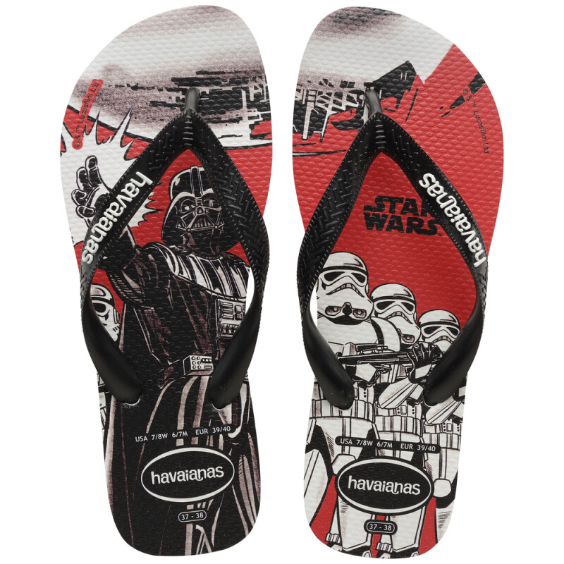 Sandalias Havaianas Star Wars FC Hombre Blanco/negro