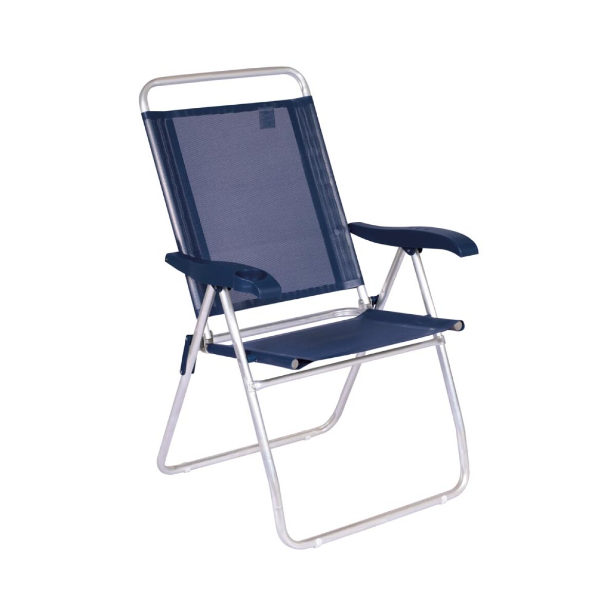 SILLA RECLINABLE 4 POSICIONES ALUMINIO BOREAL AZUL MARINO 