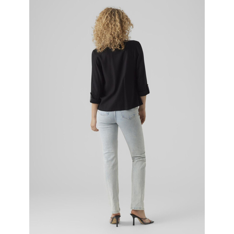 VMJESMILO 3/4 LOOSE BLAZER WVN GA NOOS BLACK