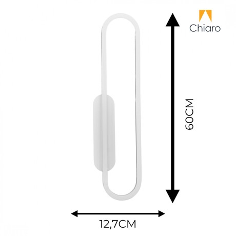 Aplique Led Oval luz indirecta 20W Blanco