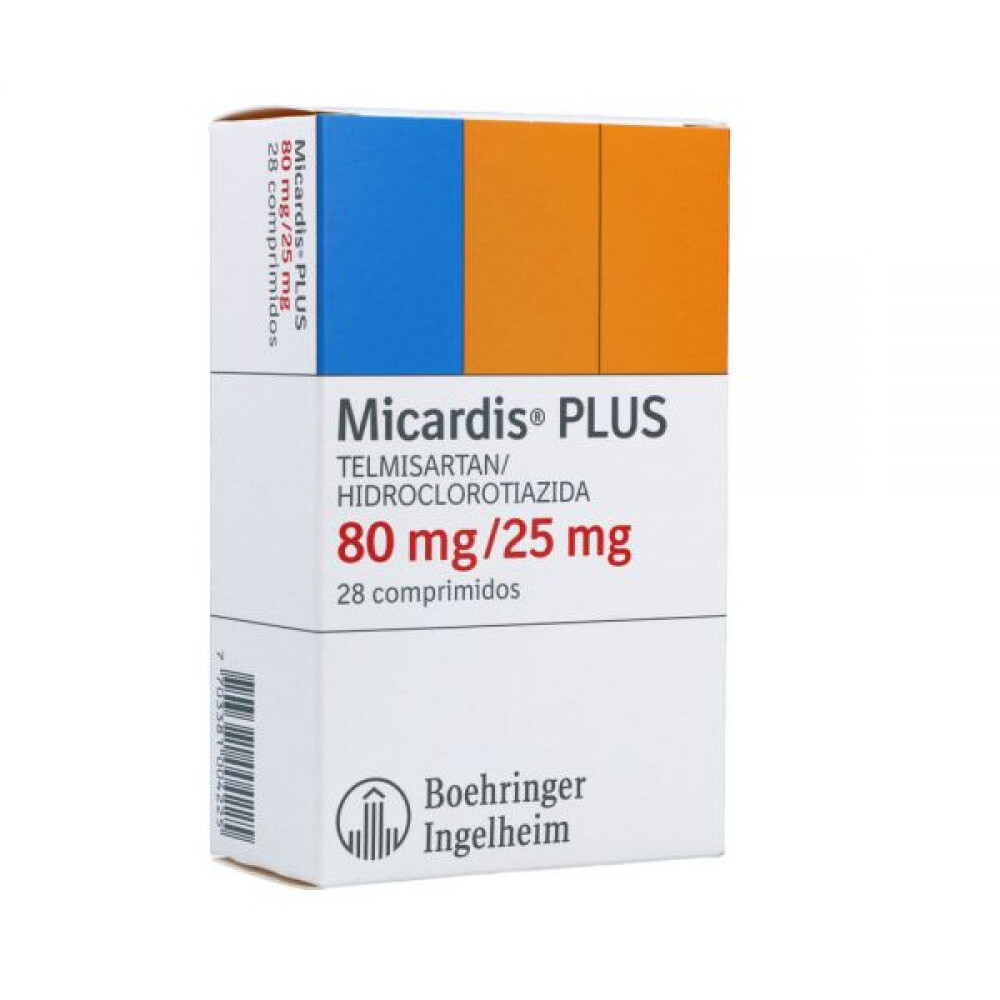 MICARDIS PLUS 80/25 MG. CJ X 28 COMP. única