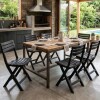 SILLA PLAST PLEGABLE NEGRA Unica