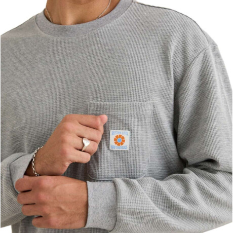 Remera Rhythm Vintage Pocket Waffle Gris