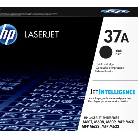 HP 37A - Negro - original - LaserJet - cartucho de tóner (CF237A) - para LaserJet Managed MFP E62555; LaserJet Managed Flow MFP HP 37A - Negro - original - LaserJet - cartucho de tóner (CF237A) - para LaserJet Managed MFP E62555; LaserJet Managed Flow MFP