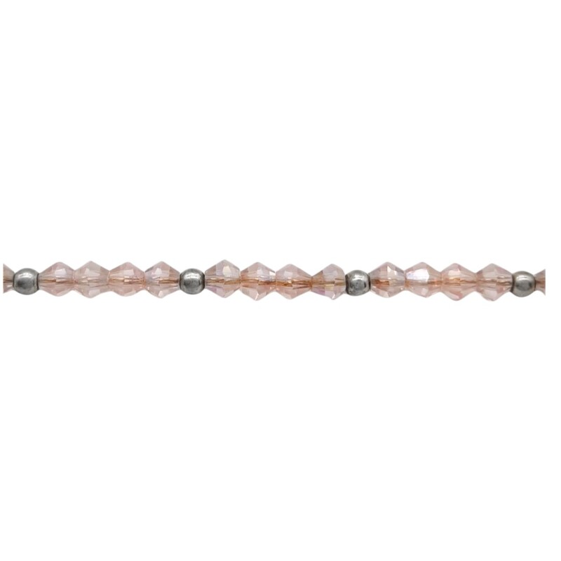 Pulsera tobi-Plata 925-Cristal rosado-PU3025 conpiedra