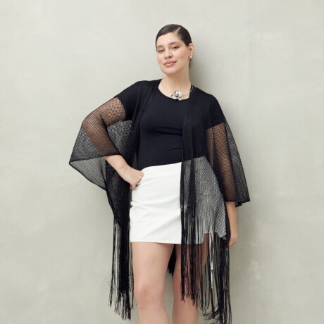 PONCHO SAVIA Negro