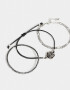 Pulseras Flexibles Sets Con flores Set De Pulseras Flexibles Con Flores - Plateado Antique Silver