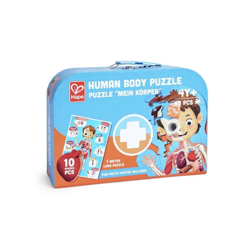 Puzzle Rompecabezas de piso Cuerpo humano 1 metro Puzzle Rompecabezas de piso Cuerpo humano 1 metro