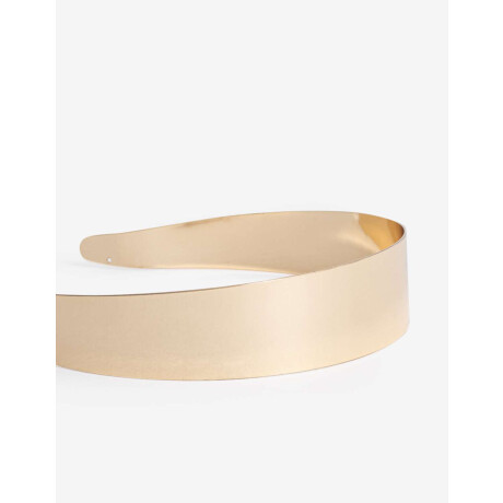 Vincha Rígida De Metal. Dorado