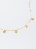 Collar De Plata 925 Con Circonitas dorado