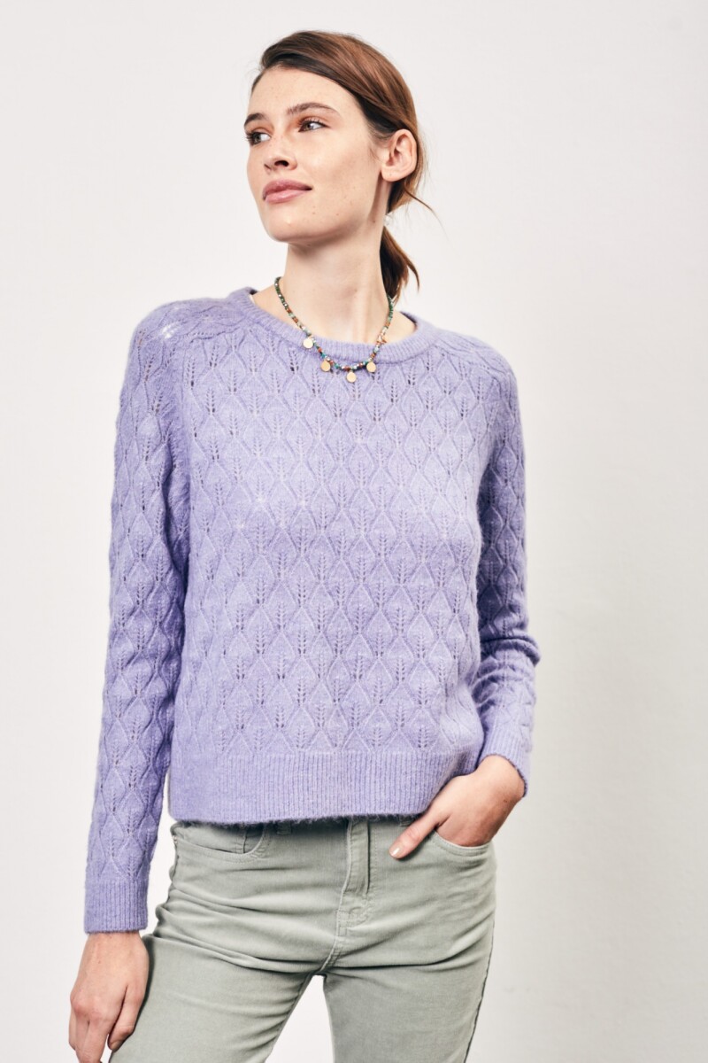 Sweater Textura - Lila 