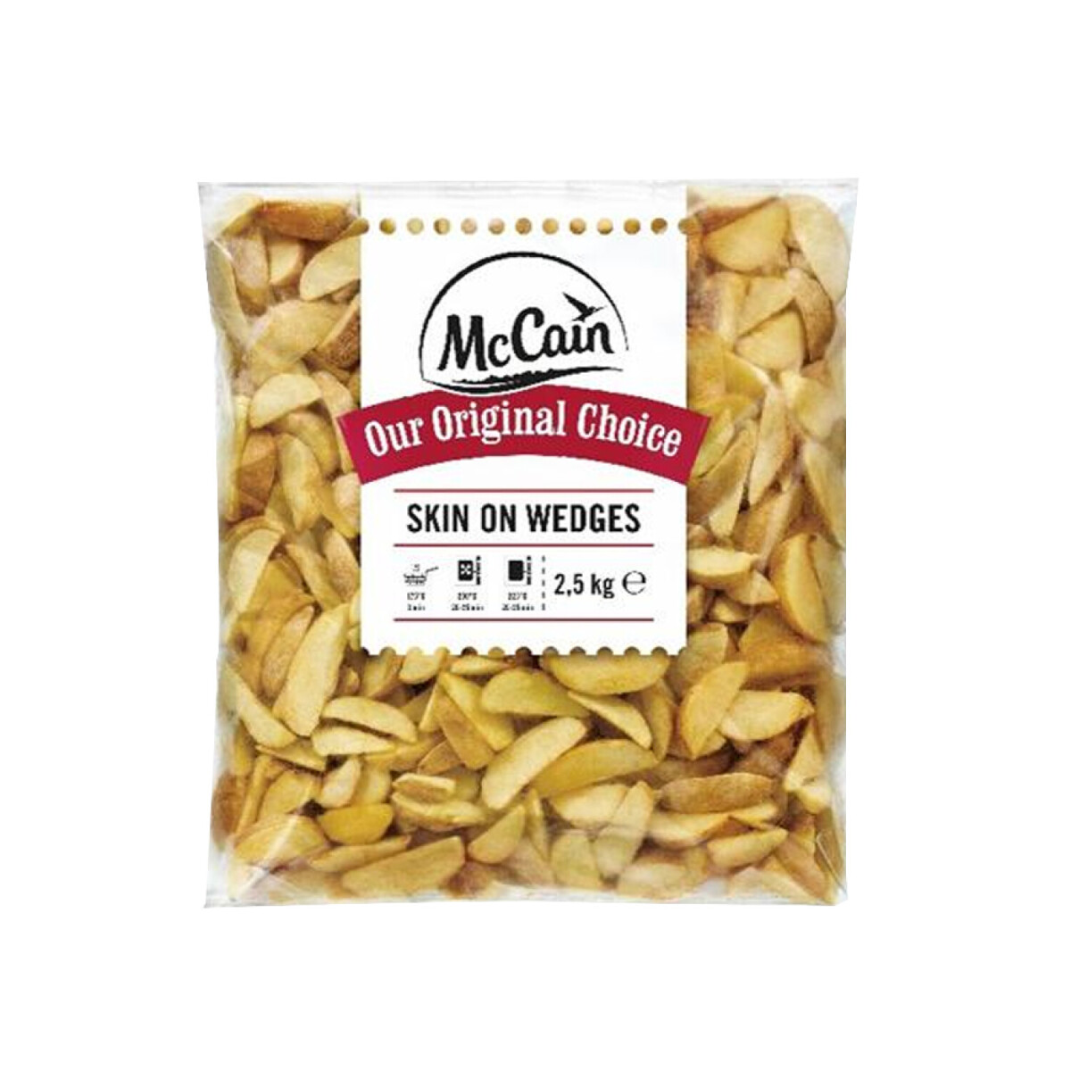 McCain Gajos SkinOn Wedges - 2,5 kg 