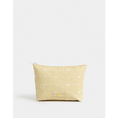 Portacosméticos Con Tag Amarillo Claro