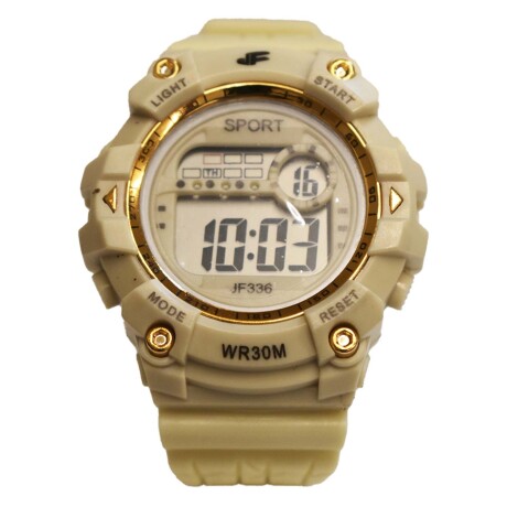 Reloj Deportivo Unisex de Pulsera Waterproof Pantalla Luz Beige