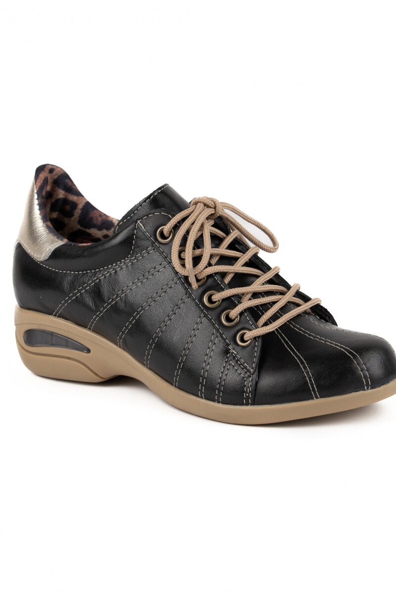 Zapato combinado, burbuja Negro combinado