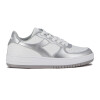 Championes Casuales Mujer Diadora Spitfire Iii Blanco-plateado