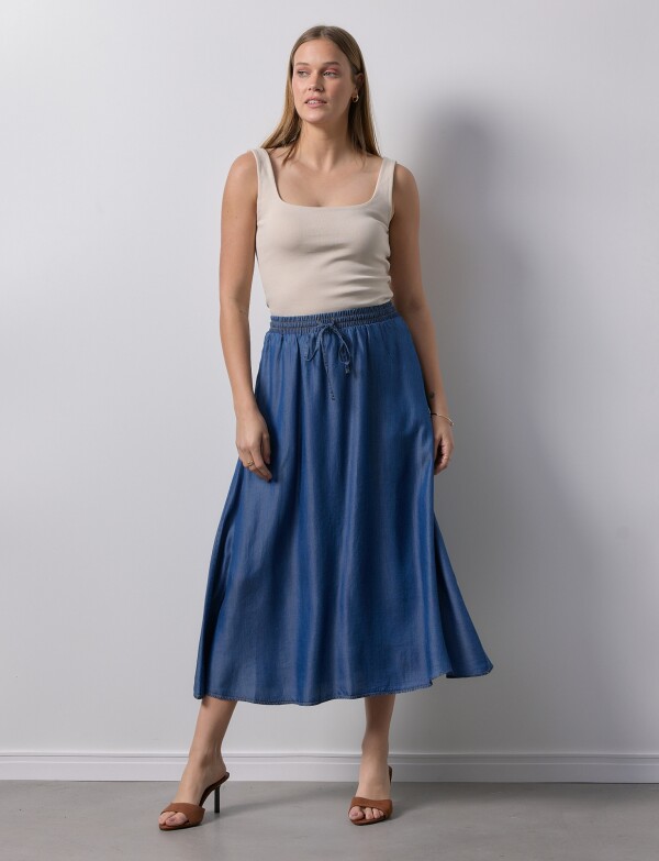 Falda Maxi Lyocell Cordel JEAN