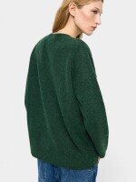 Jersey De Punto Con Detalle De Cristales verde