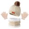 Set de Invierno infantil 3 piezas Color crema