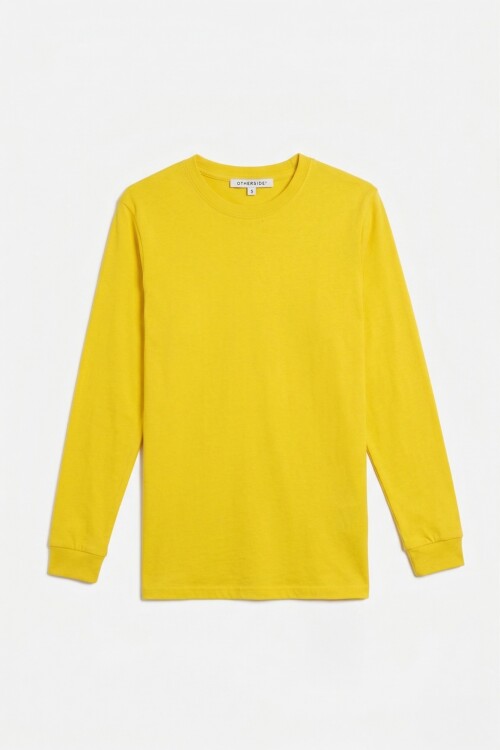 Remera básica m/l AMARILLO