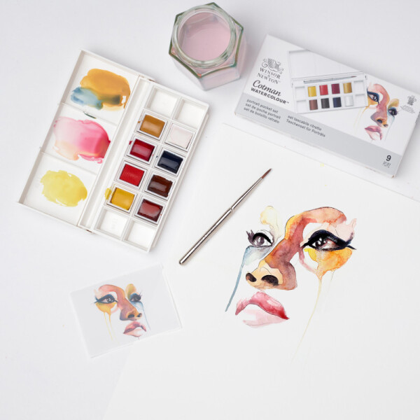 Acuarelas Cotman x 8 + pincel RETRATO - Winsor & Newton Única
