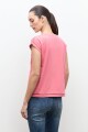 Remera con vainillas rosado