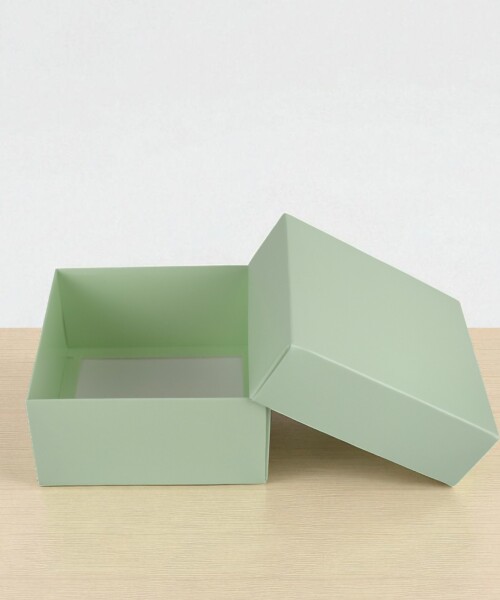 Caja Cuadrada 12x12x6 cm VERDE AGUA