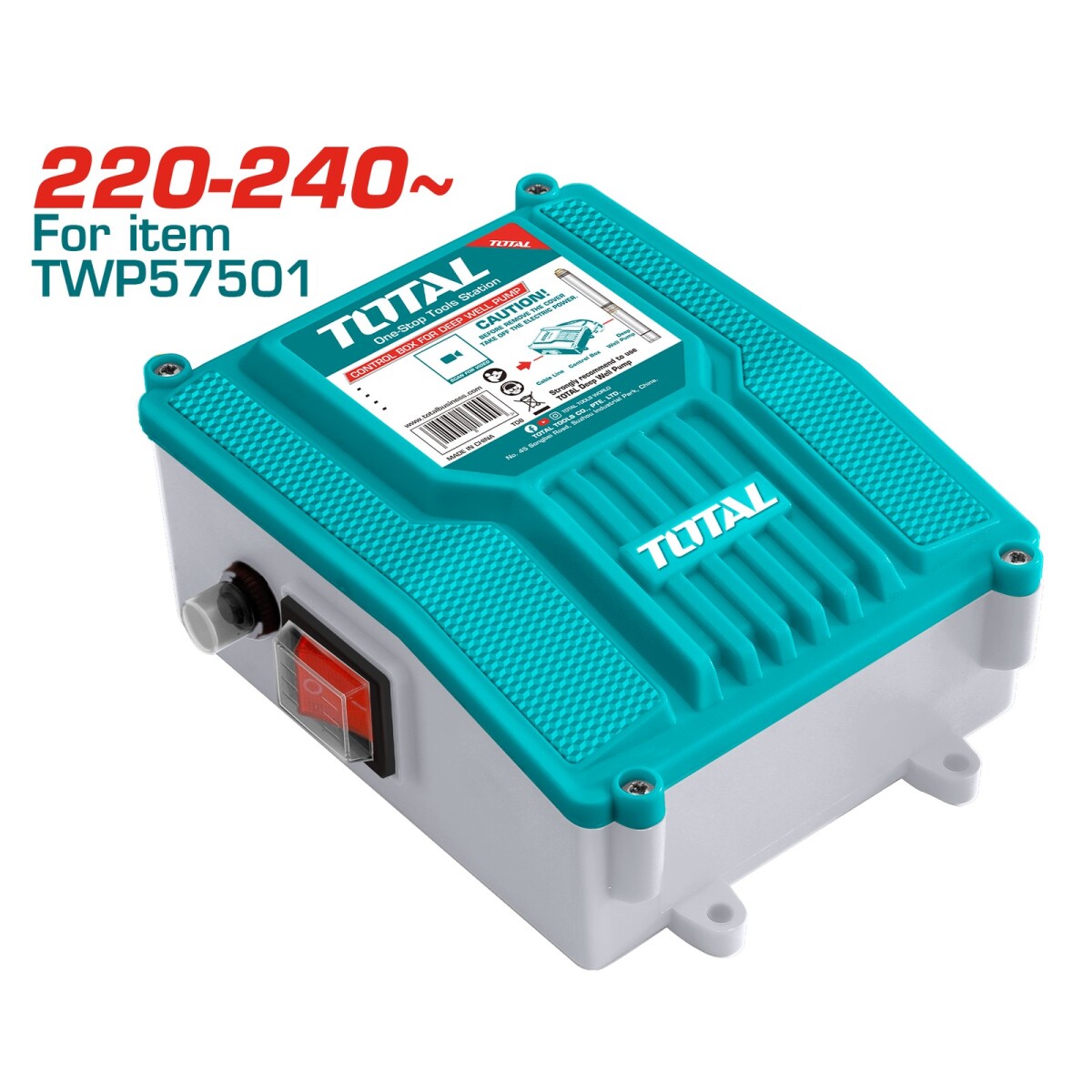 Controlador para bomba de agua semisurgente sumergible 1 hp total TWP57501-SB 