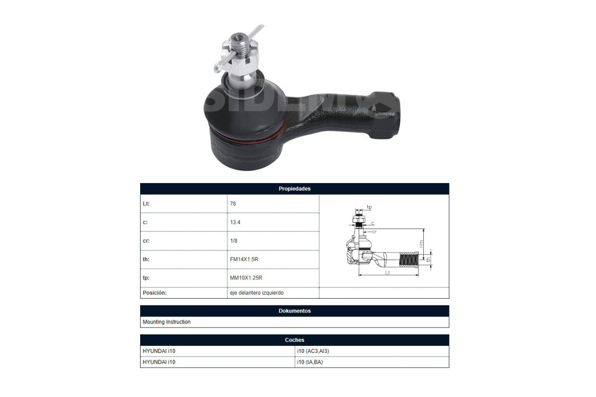 Puntero Hyundai I10 14-25 Izq Puntero Hyundai I10 14-25 Izq