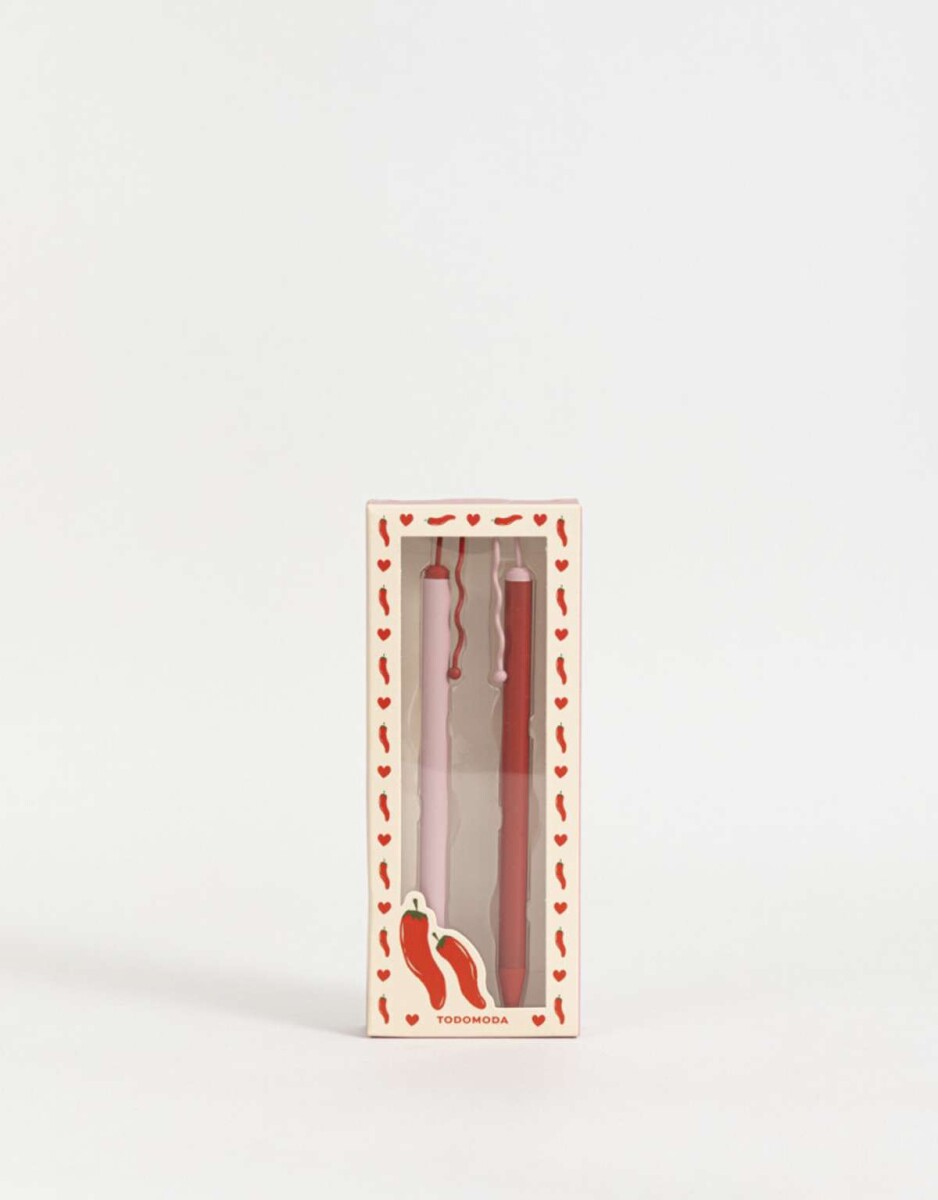 Set De Lapiceras - Combinacion Multicolor 