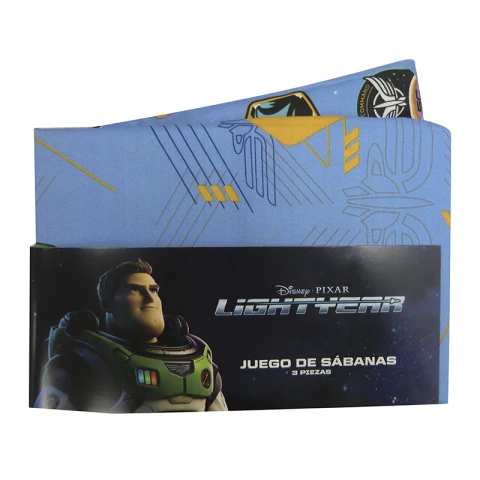 Juego Sábanas Infantiles Buzz Lightyear 1 Plaza 100% Microfibra U