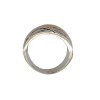 Anillo Labrado-Plata y Oro-Sin Piedra-AN5020 sinpiedra