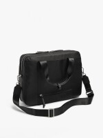 Bolso De Nylon Para Portátil Hasta 15" Repelente Al Agua negro