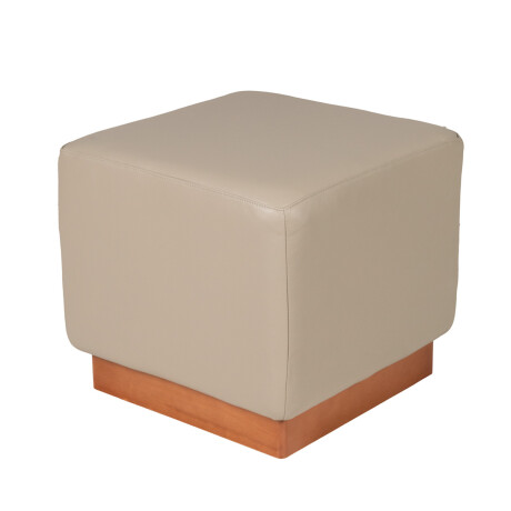Puff Beta - Cuero Natural 1011 (Granizo)