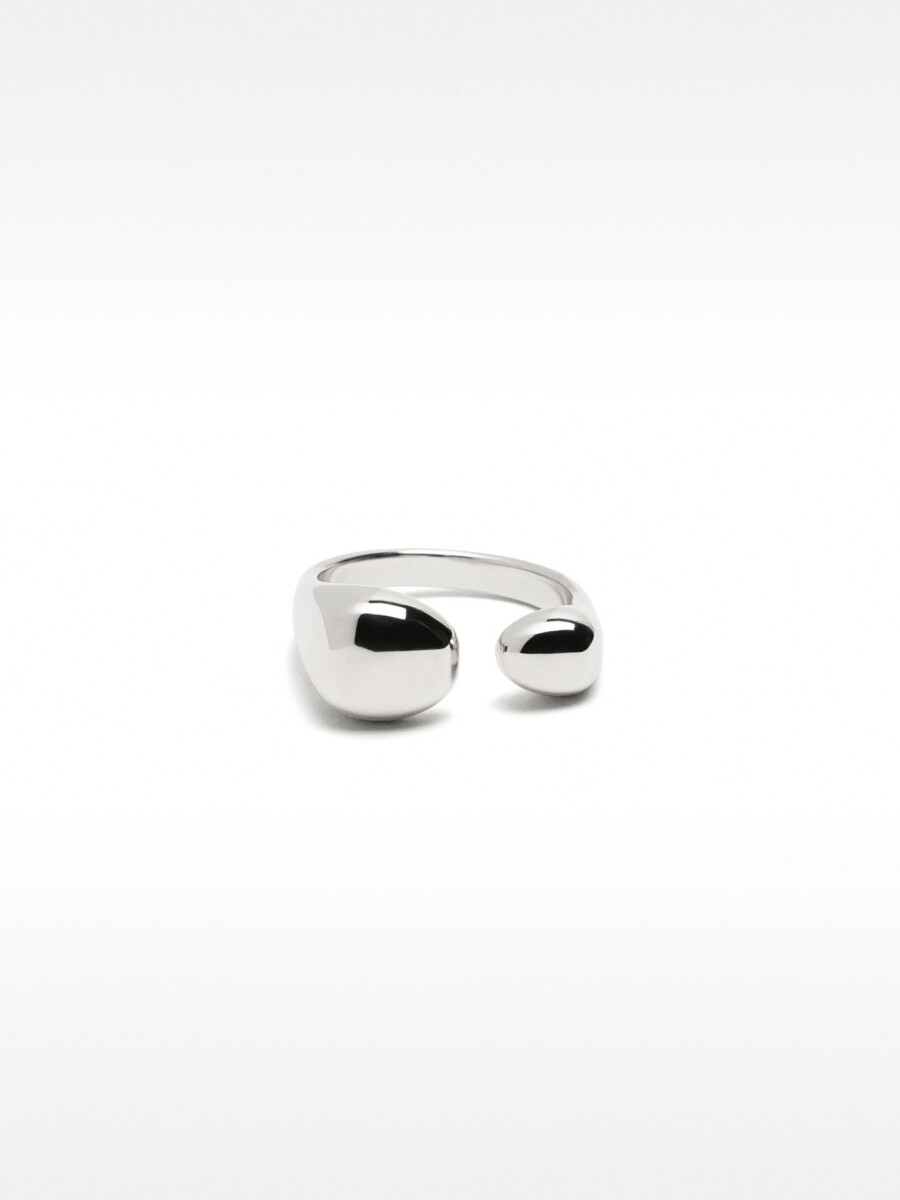 Anillo Abierto - Acero Inoxidable plateado