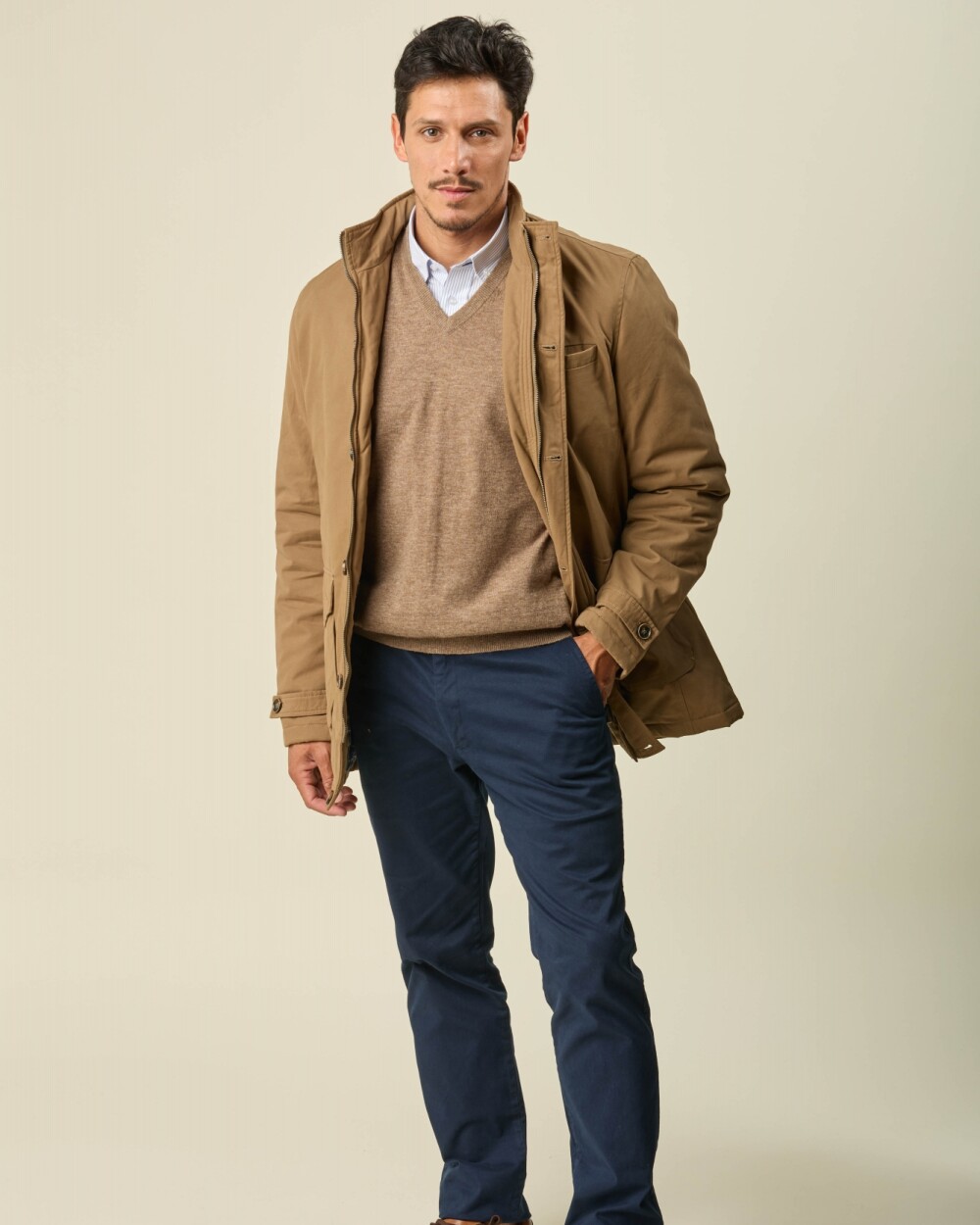 Campera Bristol Algodón Beige