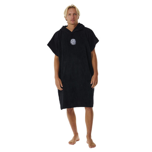 Poncho Playa Rip Curl Logo - Negro Poncho Playa Rip Curl Logo - Negro